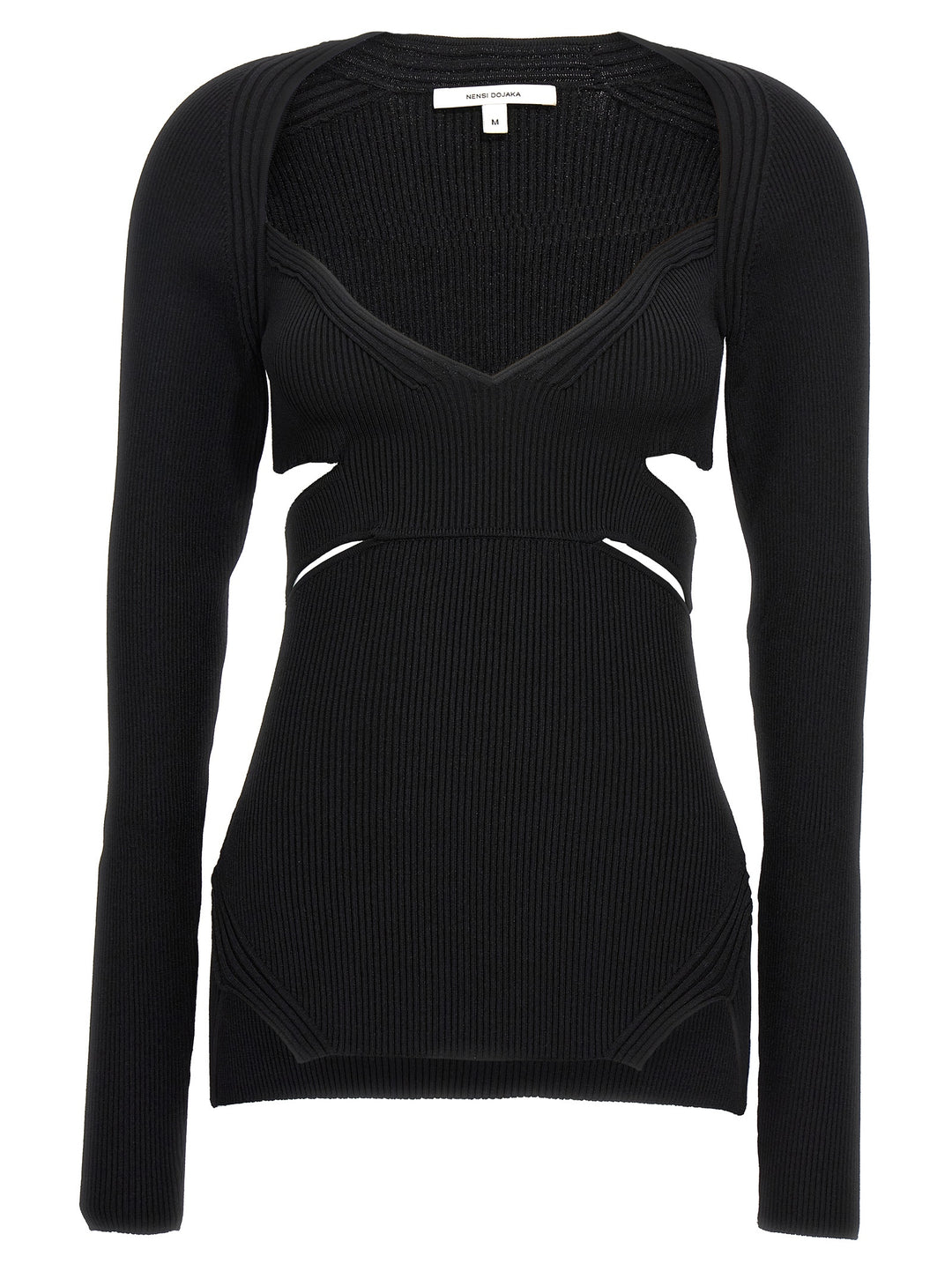 Cut-Out Sweater Sweater, Cardigans Black