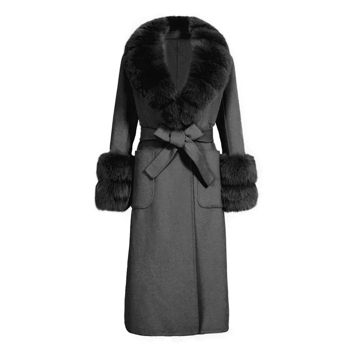 Coat Lebonè Black Mixed Cashmere