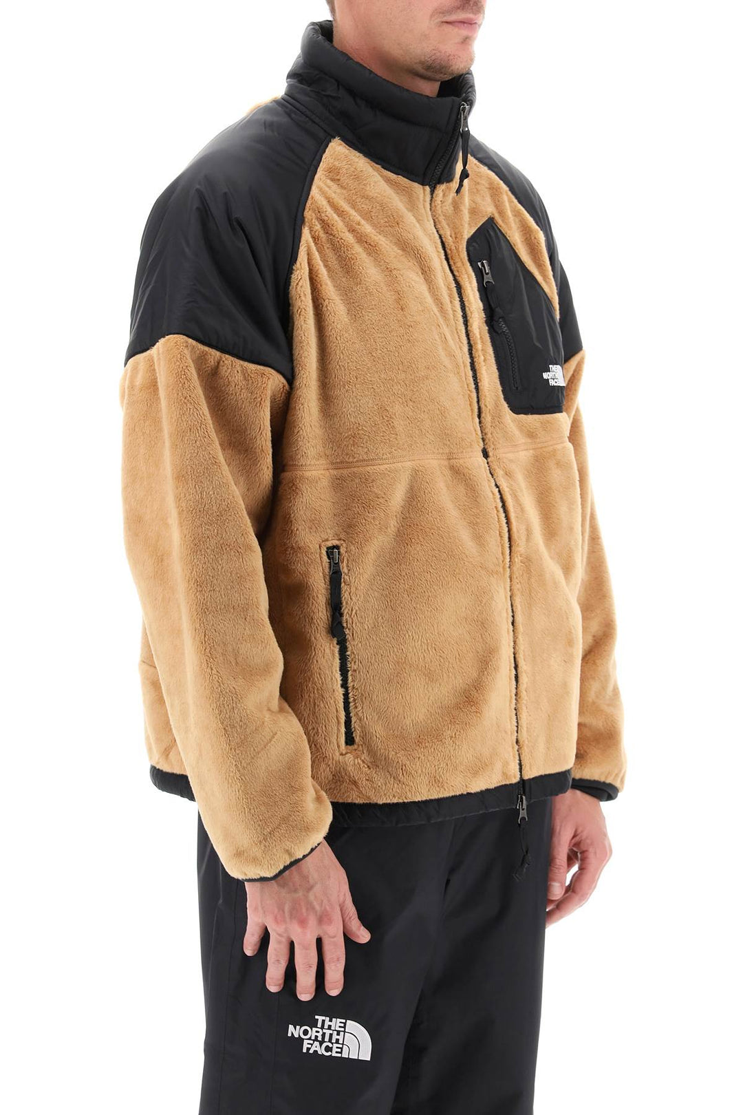 Fleece Jacket With Nylon Inserts - The North Face - Men