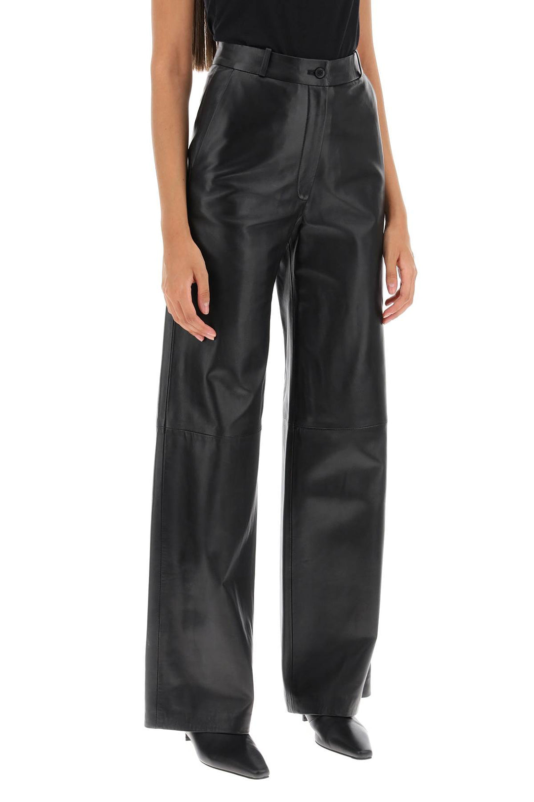 Noro Leather Pants - Loulou Studio - Women