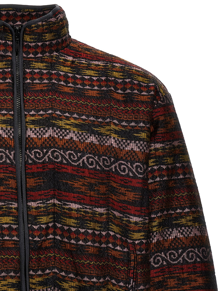 Jacquard Jacket Casual Jackets, Parka Multicolor