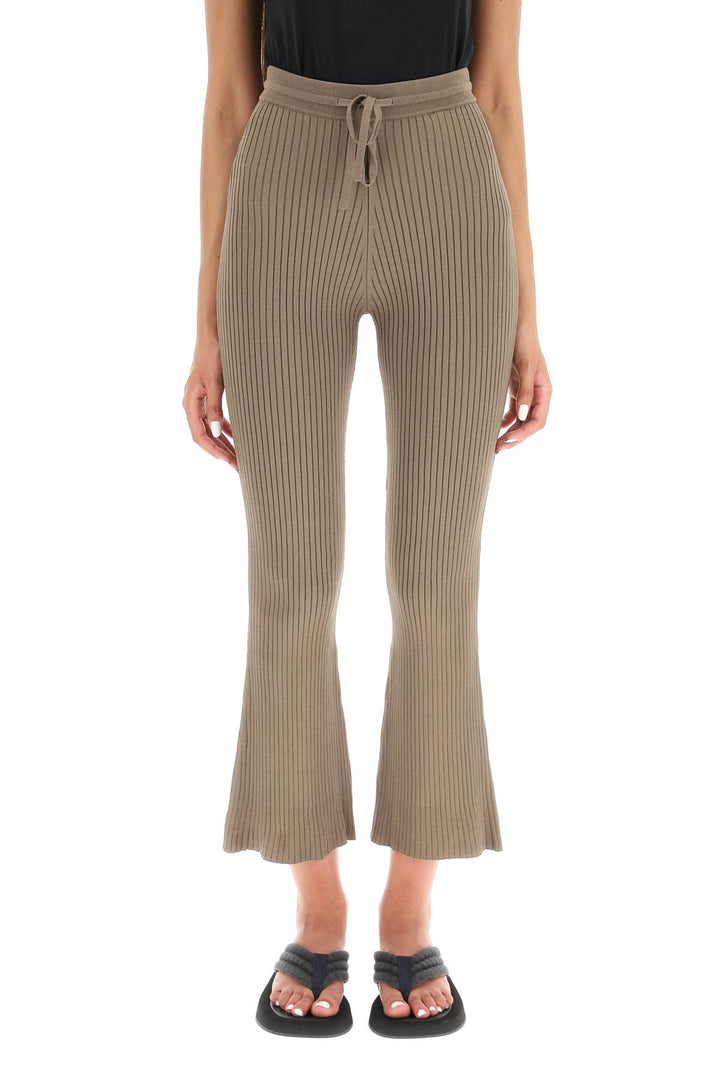 'Lykke' Rib Knit Pants - Nanushka - Women