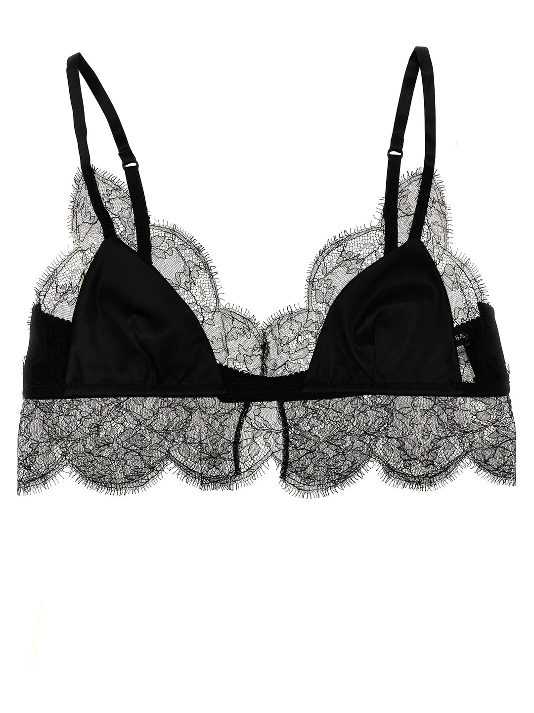 Lace Satin Bra Underwear, Body Black