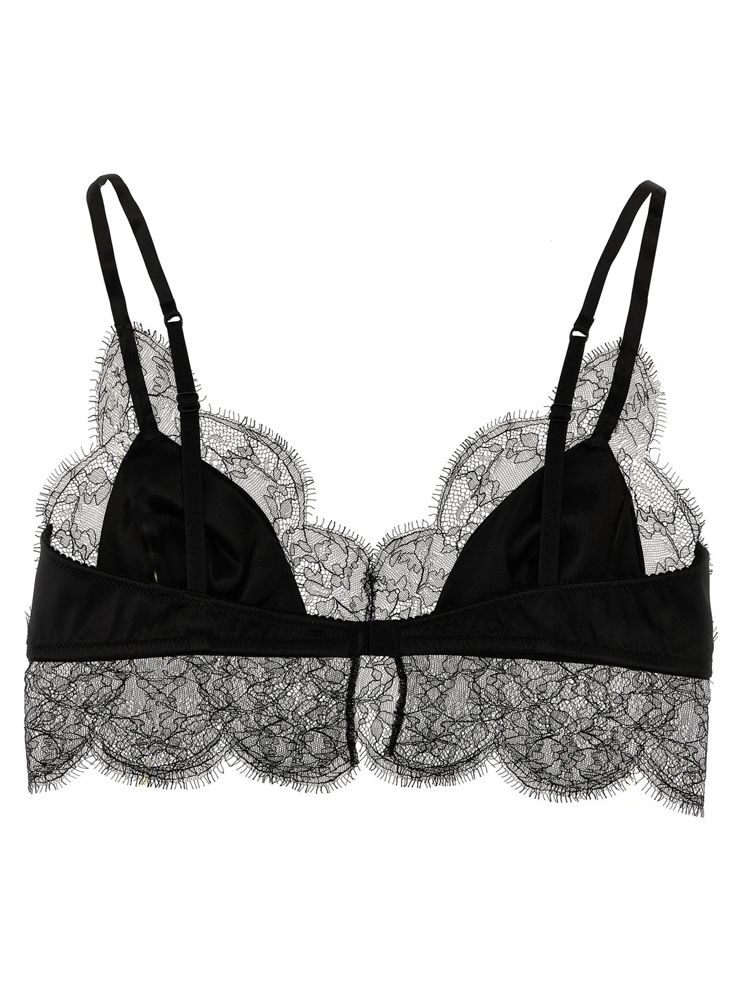 Lace Satin Bra Underwear, Body Black