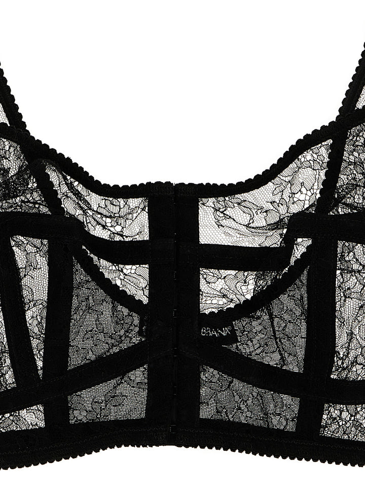 Lace Bra Underwear, Body Black