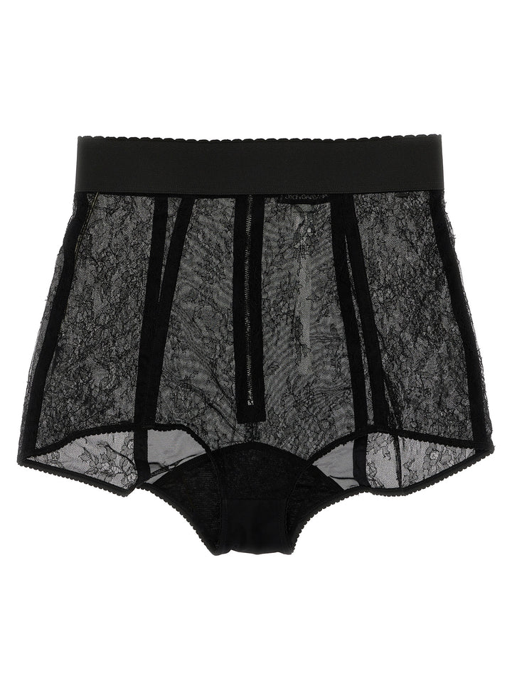 Lace Culottes Underwear, Body Black