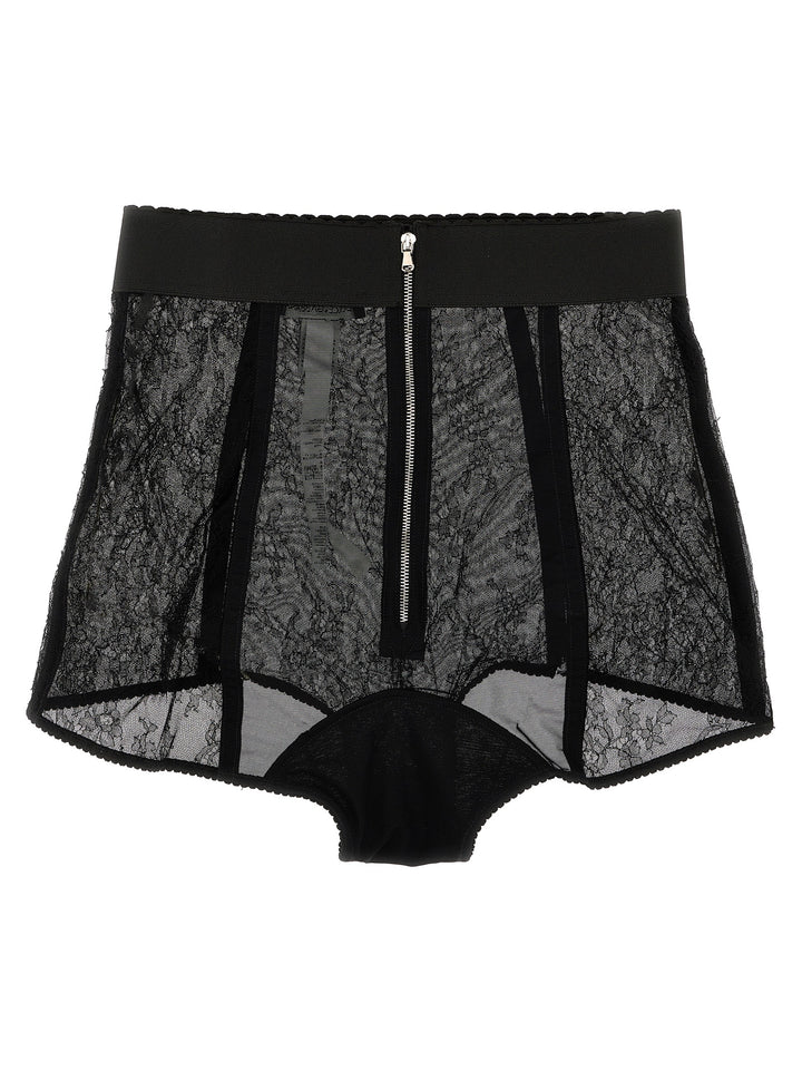 Lace Culottes Underwear, Body Black