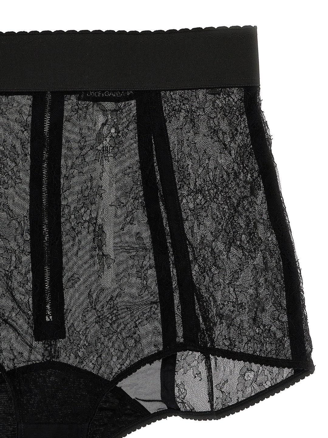 Lace Culottes Underwear, Body Black