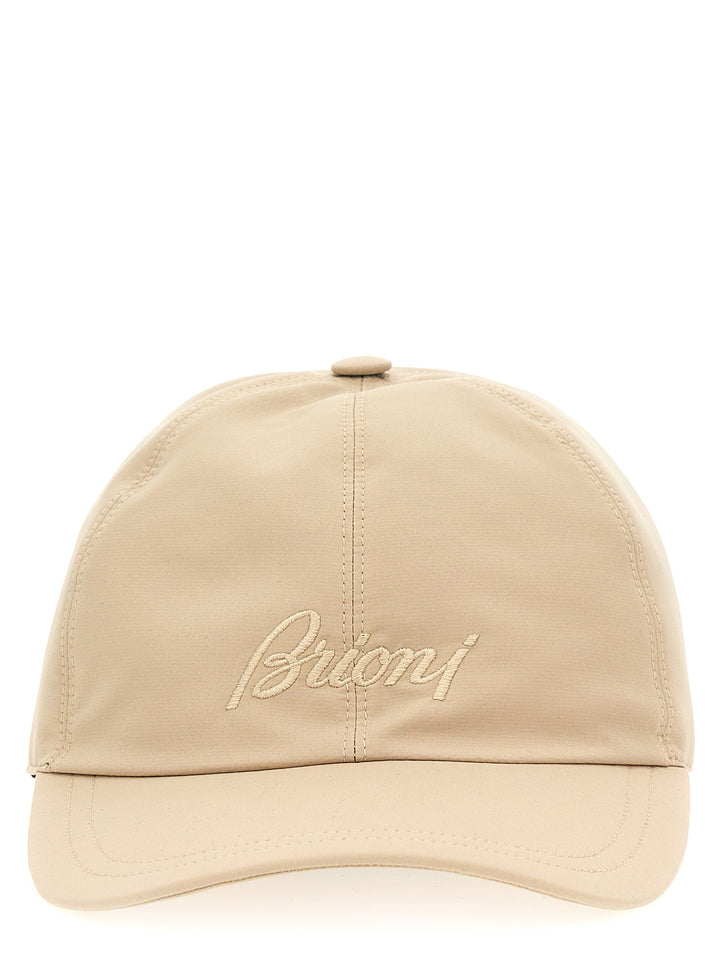 Logo Embroidery Cap Hats Beige