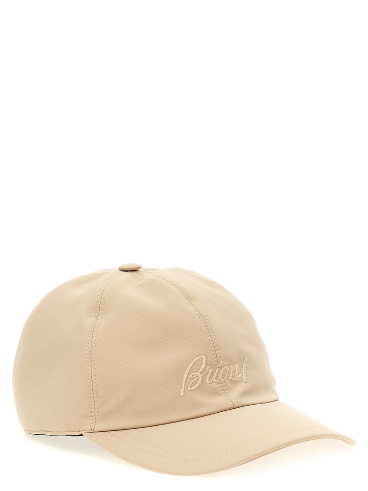 Logo Embroidery Cap Hats Beige