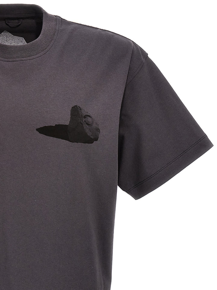 Boulder Print T-Shirt Gray