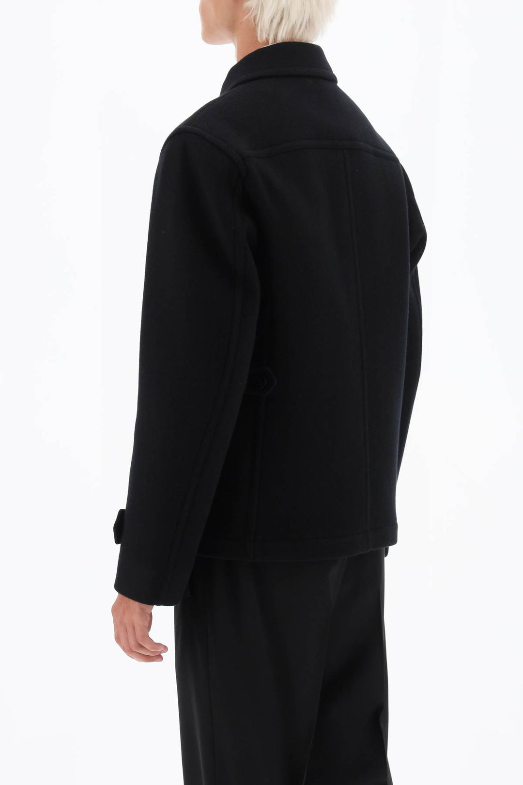 Zip Up Wool Peacoat - Tom Ford - Men