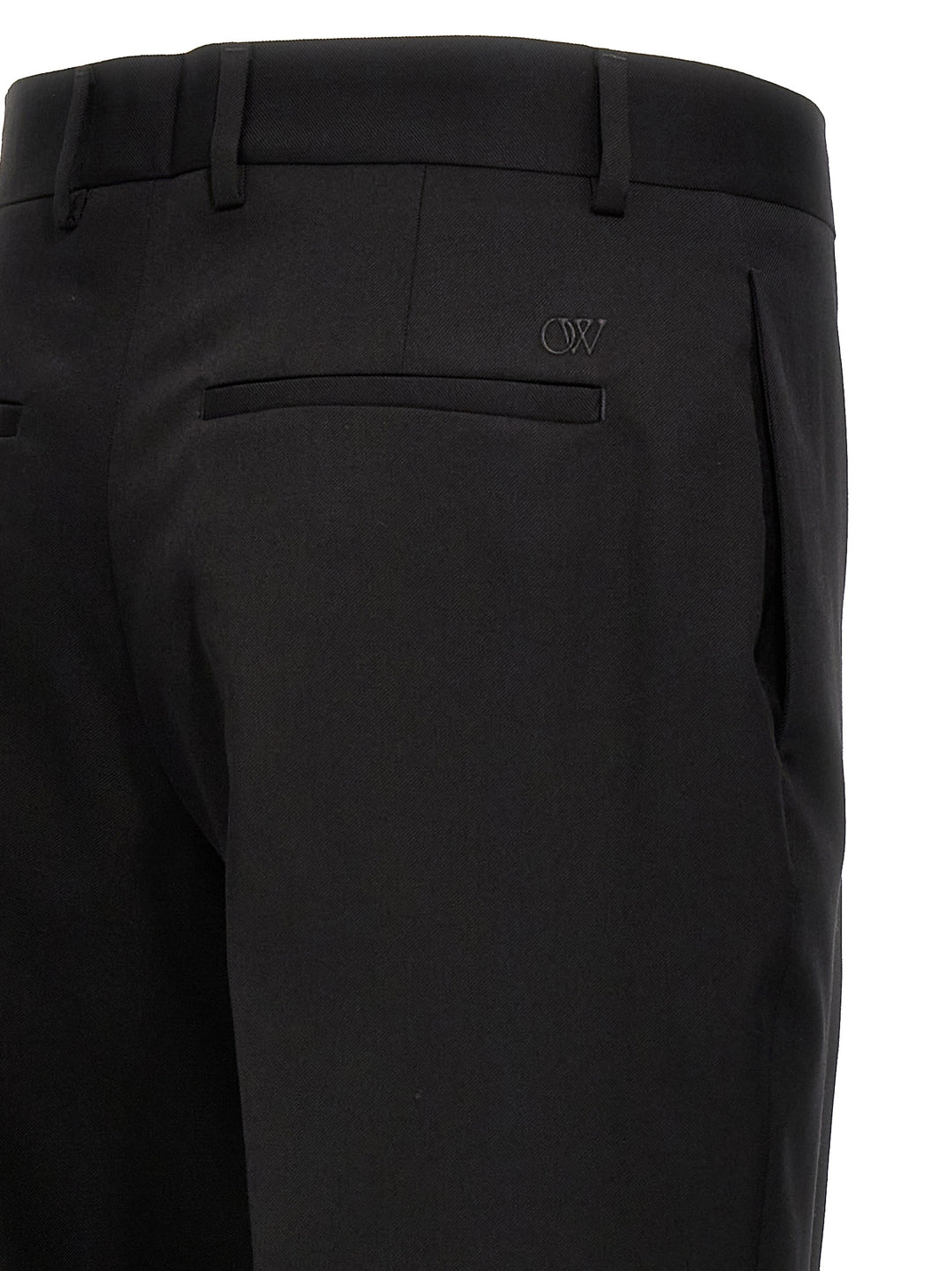 Ow Embroidery Pants Black