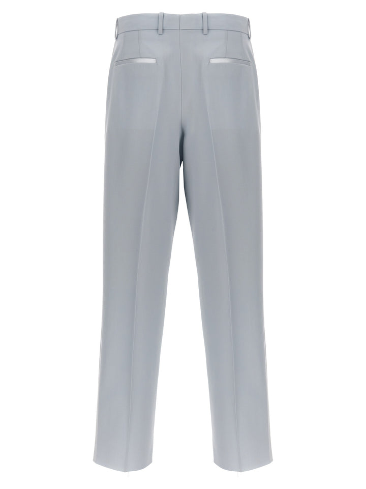 Ow Emb Drywo Smoking Pants Light Blue