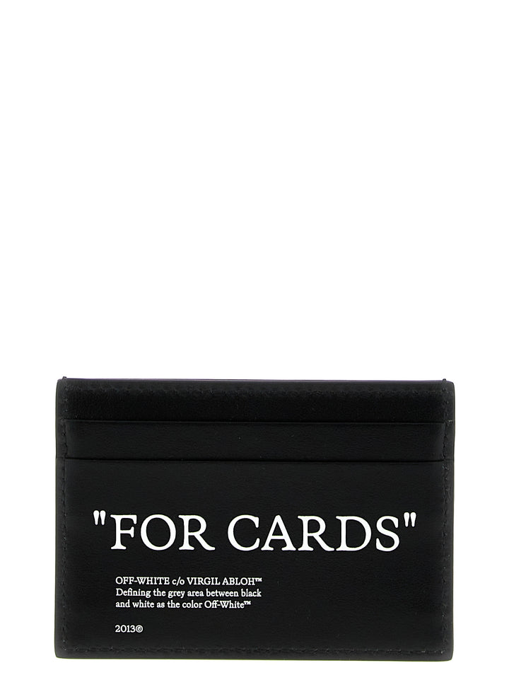 Quote Bookish Wallets, Card Holders White/Black