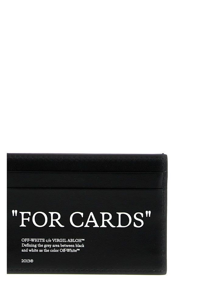 Quote Bookish Wallets, Card Holders White/Black