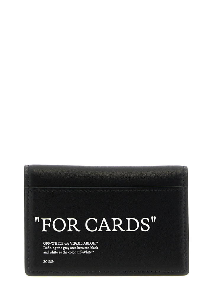 Quote Bookish Wallets, Card Holders White/Black