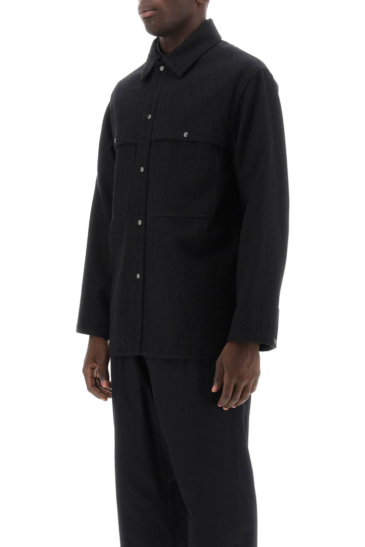 Wool And Cotton Overshirt - Lemaire - Men