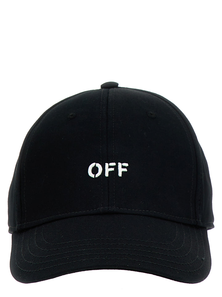 Drill Off Stamp Hats White/Black