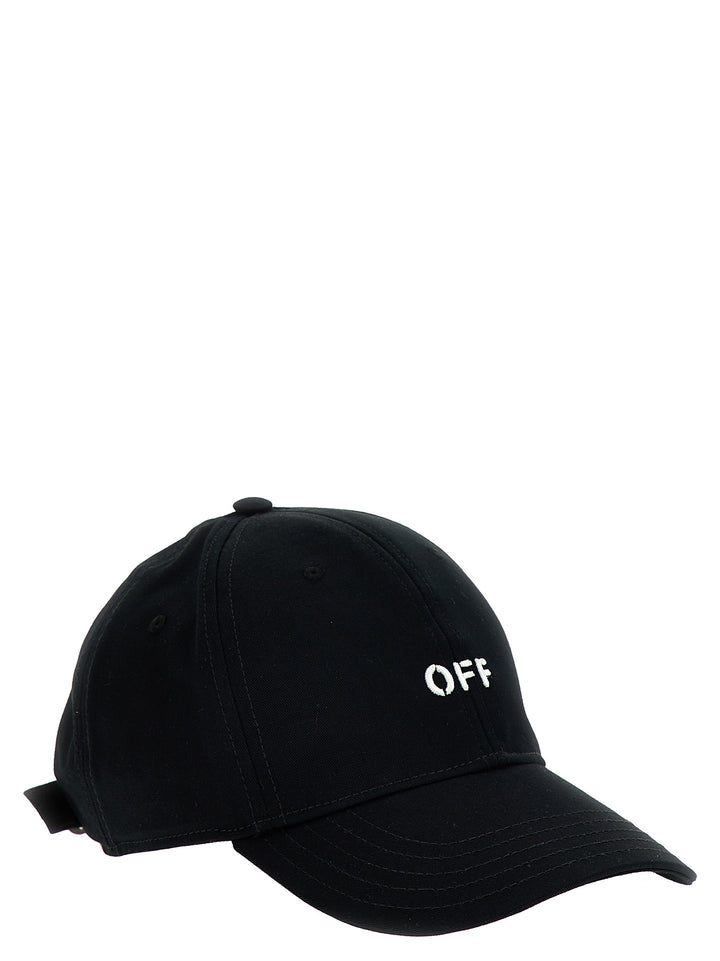 Drill Off Stamp Hats White/Black