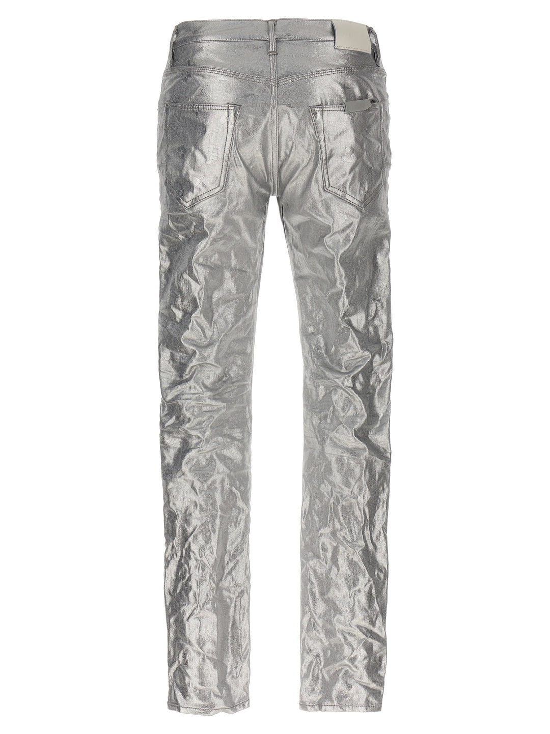 Metallic Monogram Jeans Gray