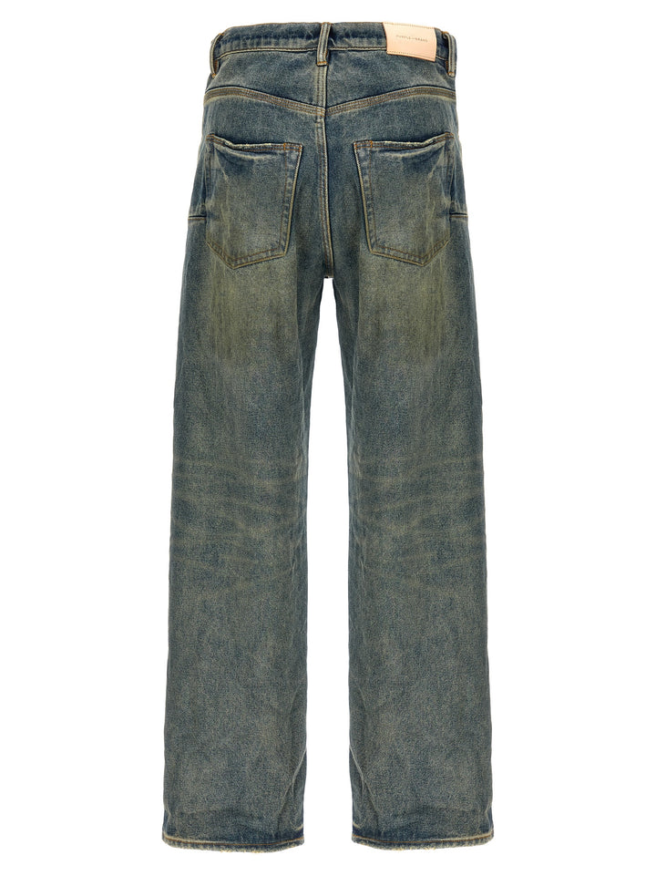 Relaxed Vintage Dirty Jeans Blue