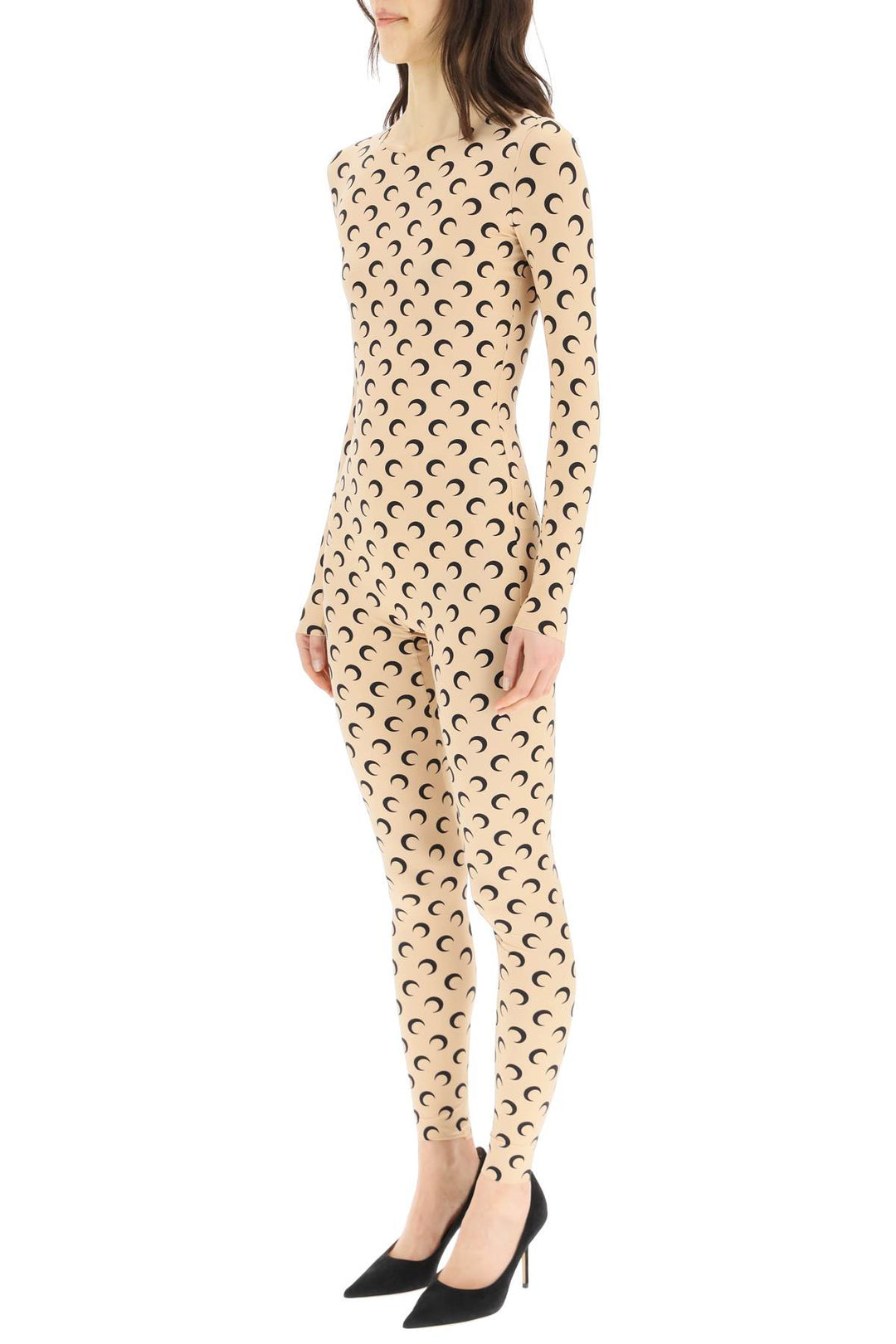 All Over Moon Catsuit In Regenerated Jersey - Marine Serre - Women