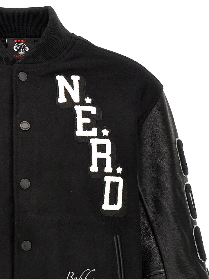 Nerd Varsity Casual Jackets, Parka Black