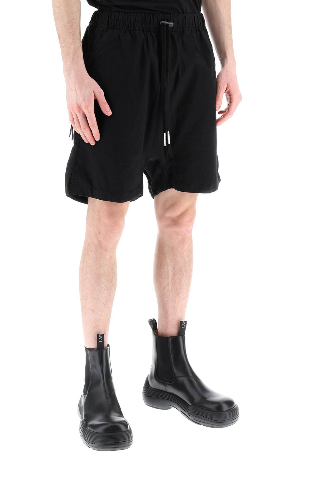 Linen Cotton Baggy Shorts - Boris Bidjan Saberi - Men