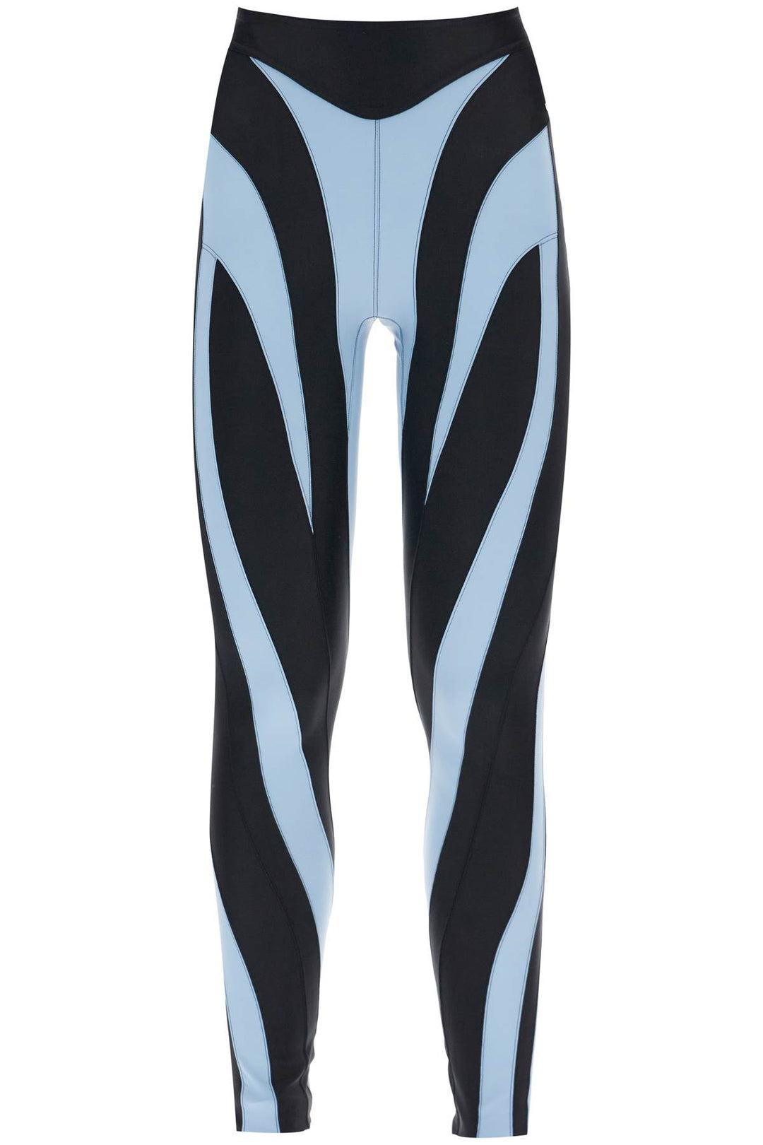 Two Tone Spiral Leggings - Mugler - Women