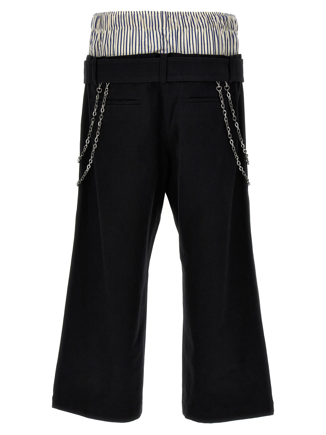 Double Layered Boxer Pants Black