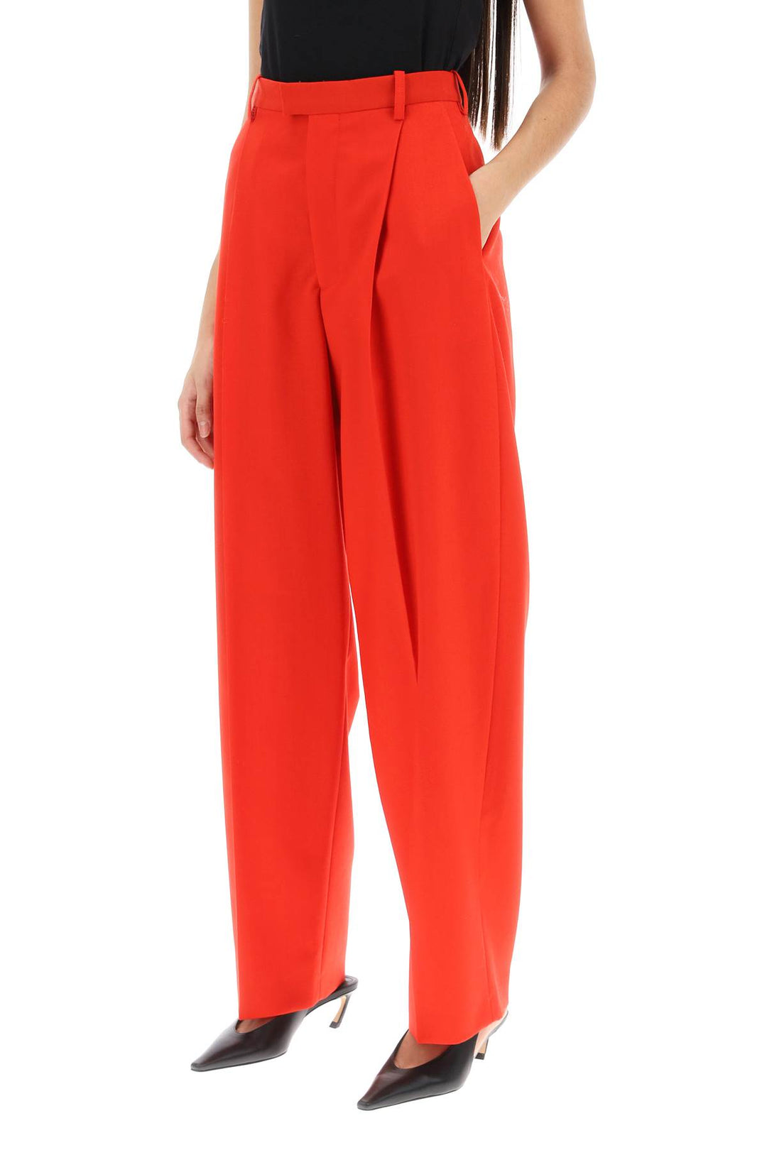 Pants With Front Pleats - Marni - Women