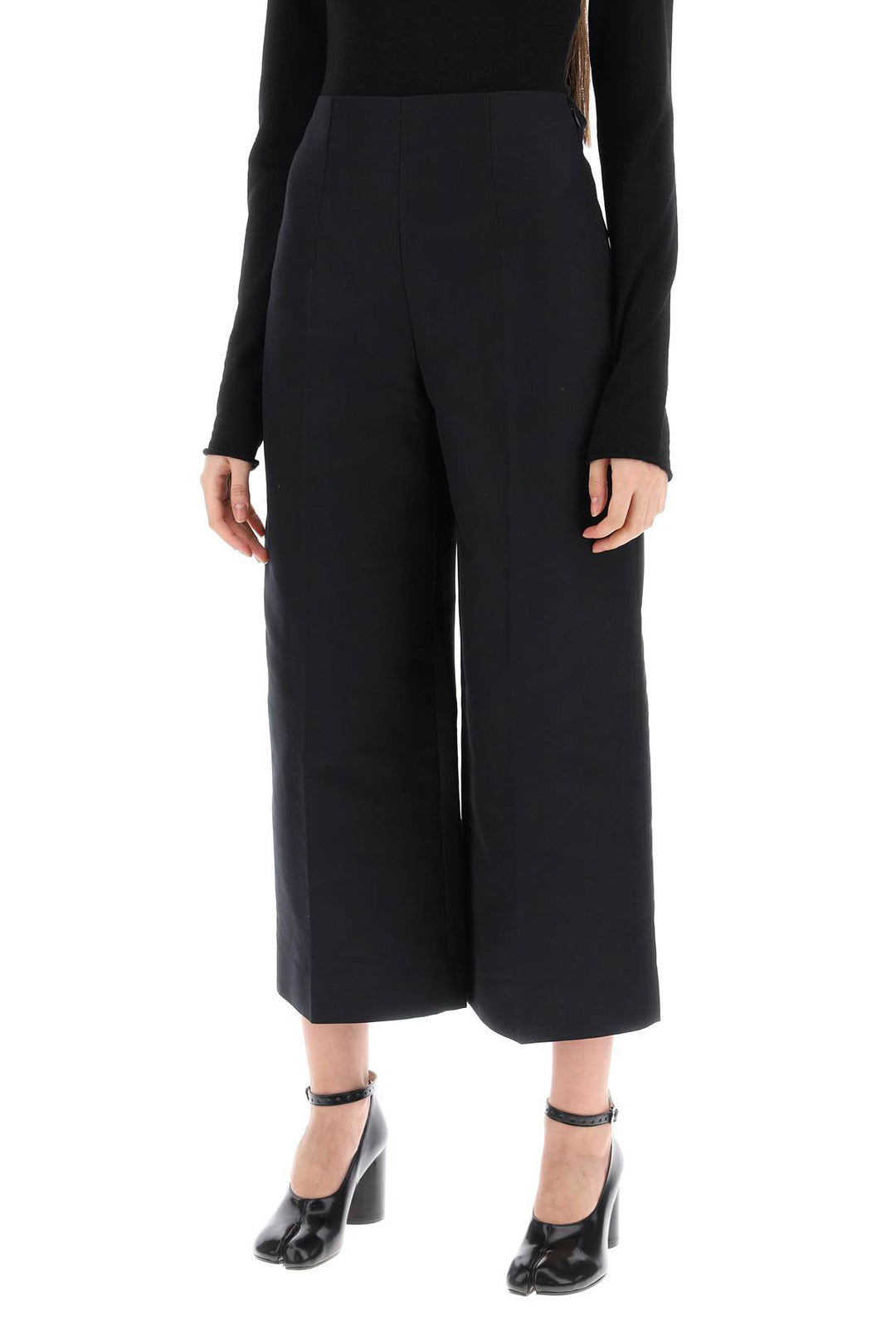 Pantaloni Cropped A Gamba Ampia - Marni - Women