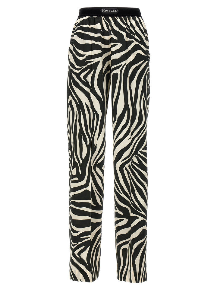 Animalier Pants White/Black