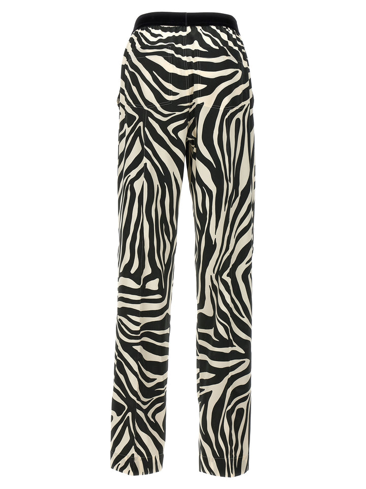 Animalier Pants White/Black