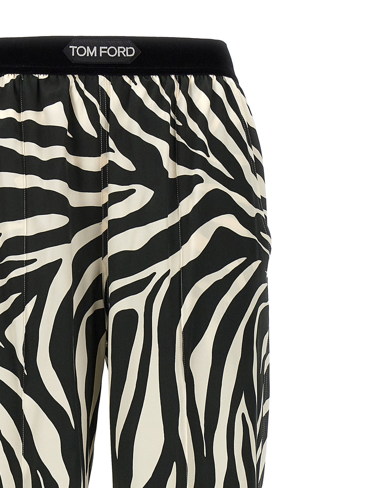 Animalier Pants White/Black