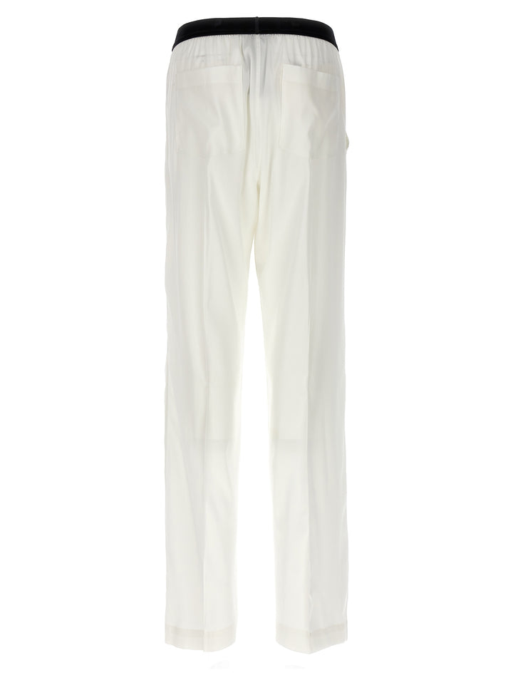 Satin Pants White