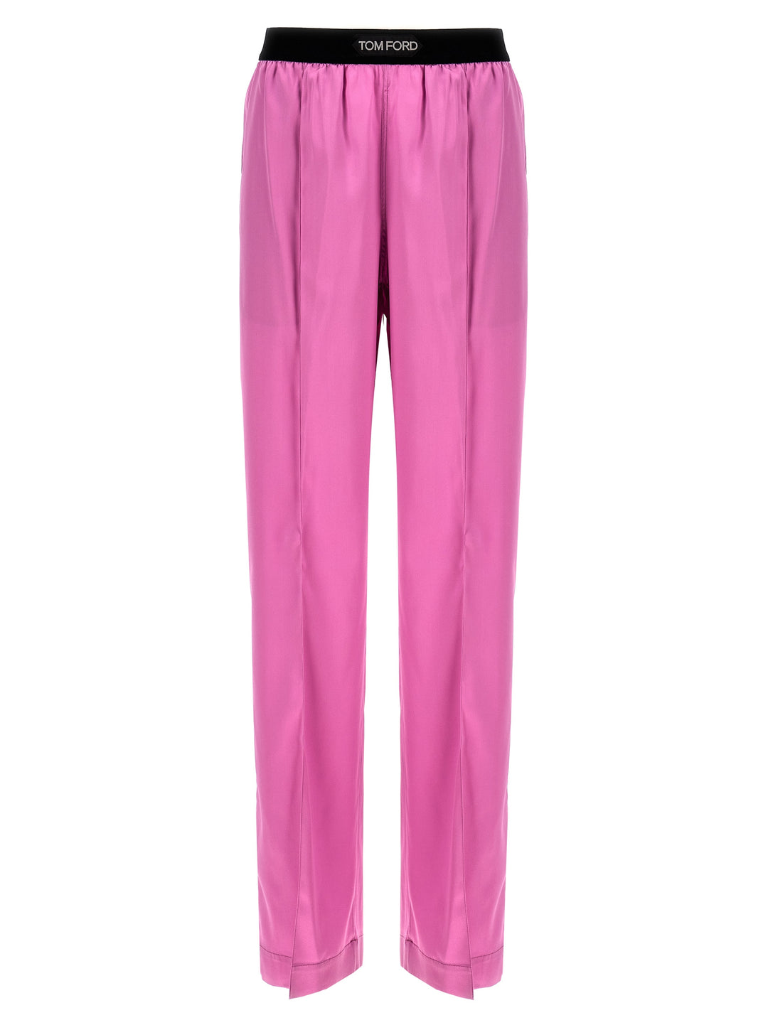 Logo Elastic Pants Purple