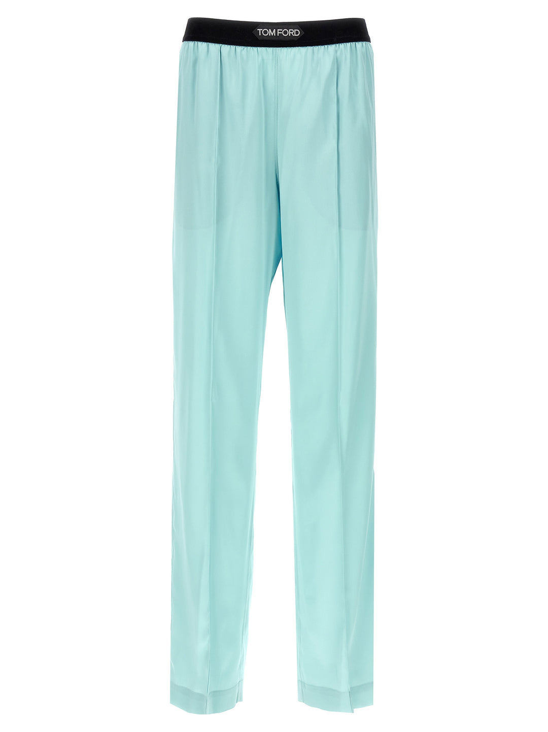 Satin Pants Light Blue