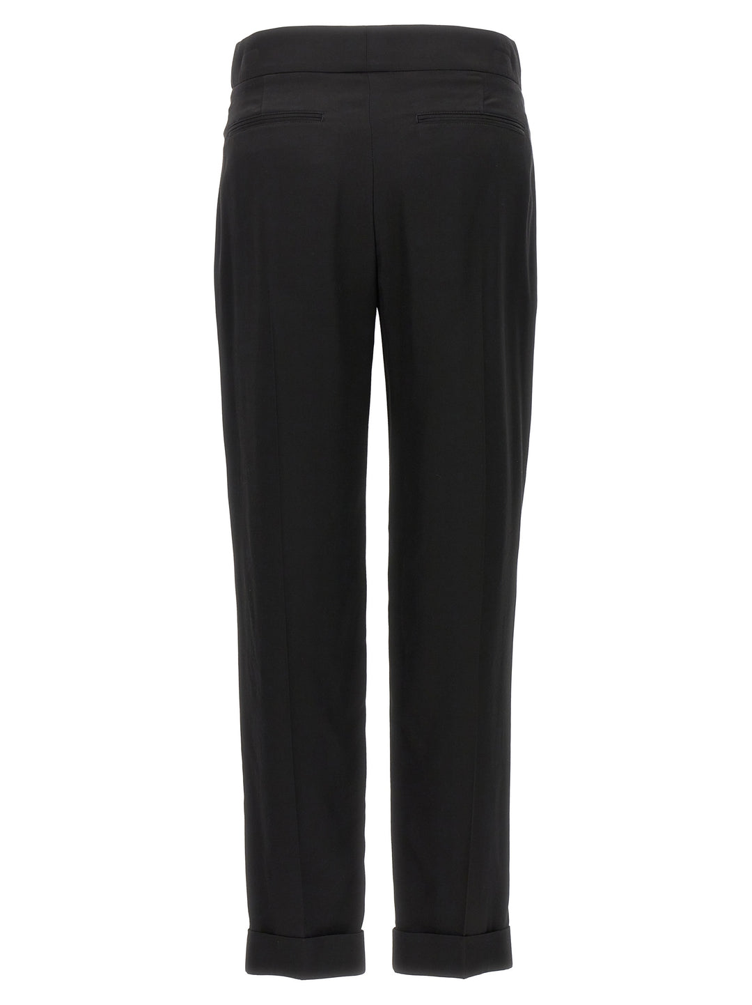 Metal Bar Detail Pants Black