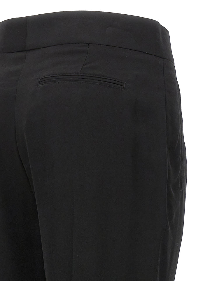 Metal Bar Detail Pants Black