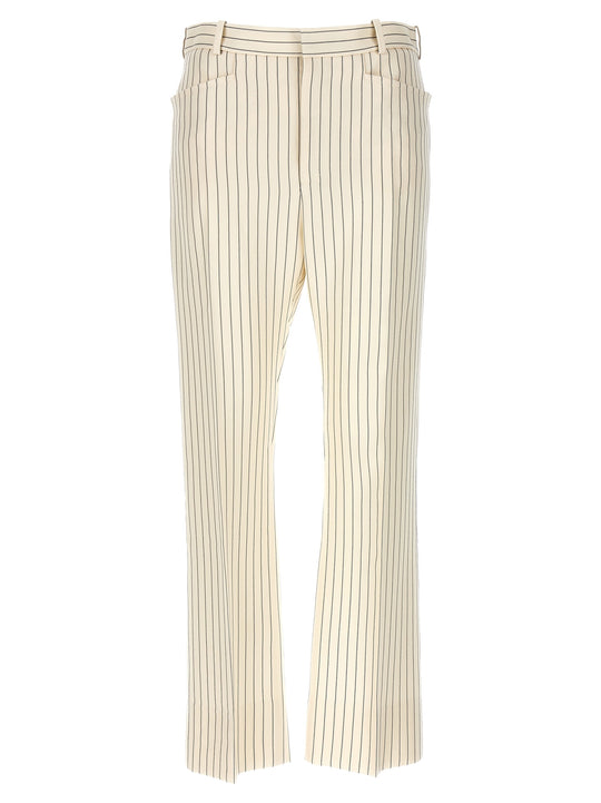 Pinstripe Pants White/Black
