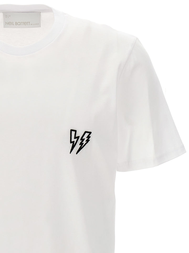 Logo Embroidery T-Shirt White/Black