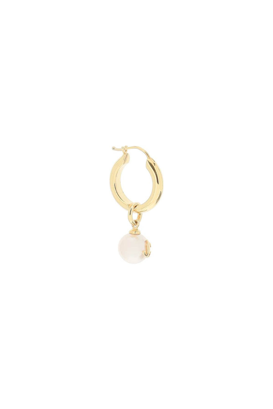 Hoop Earrings With Pearls - Jimmy Choo - Women