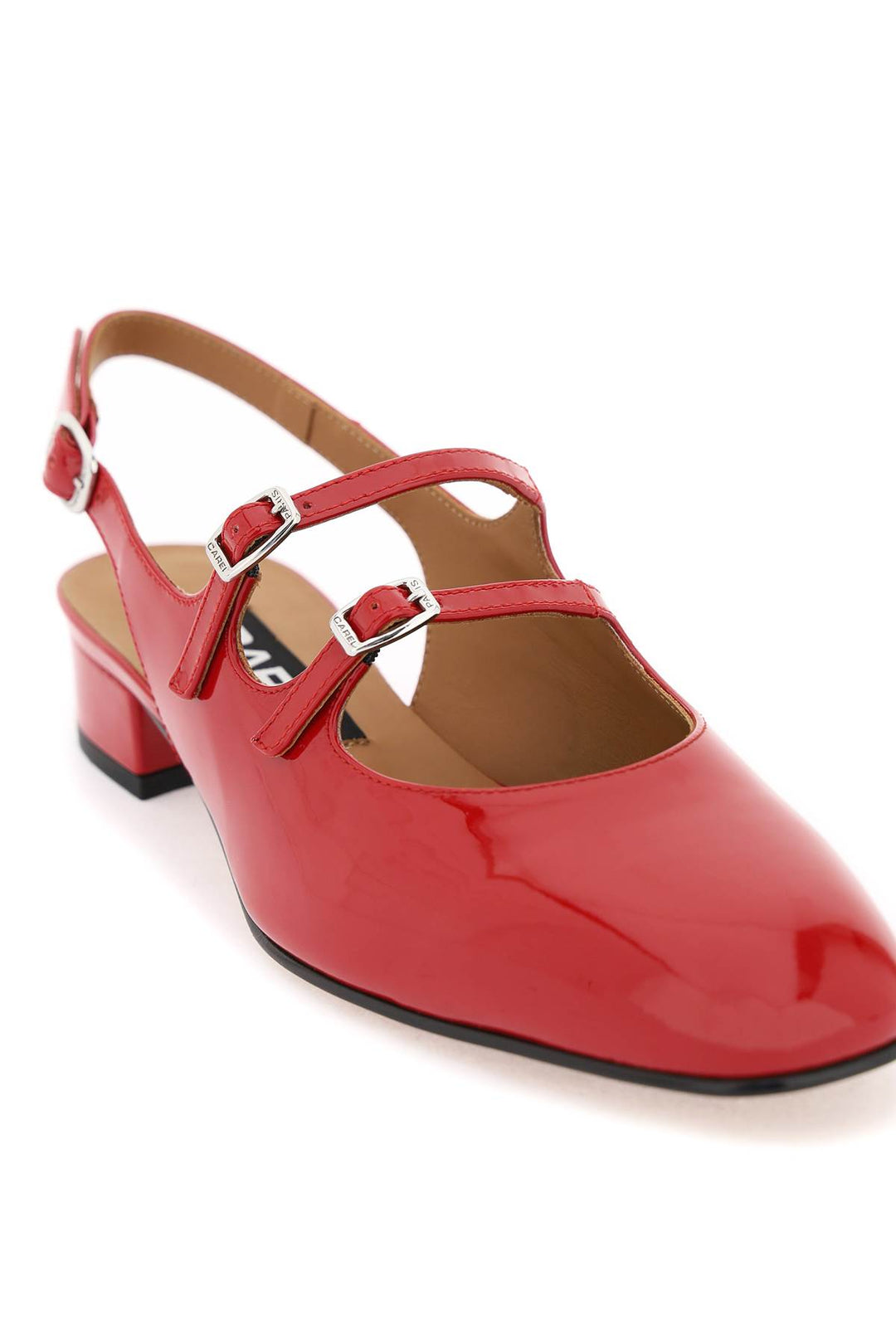 Patent Leather Pêche Slingback Mary Jane - Carel - Women