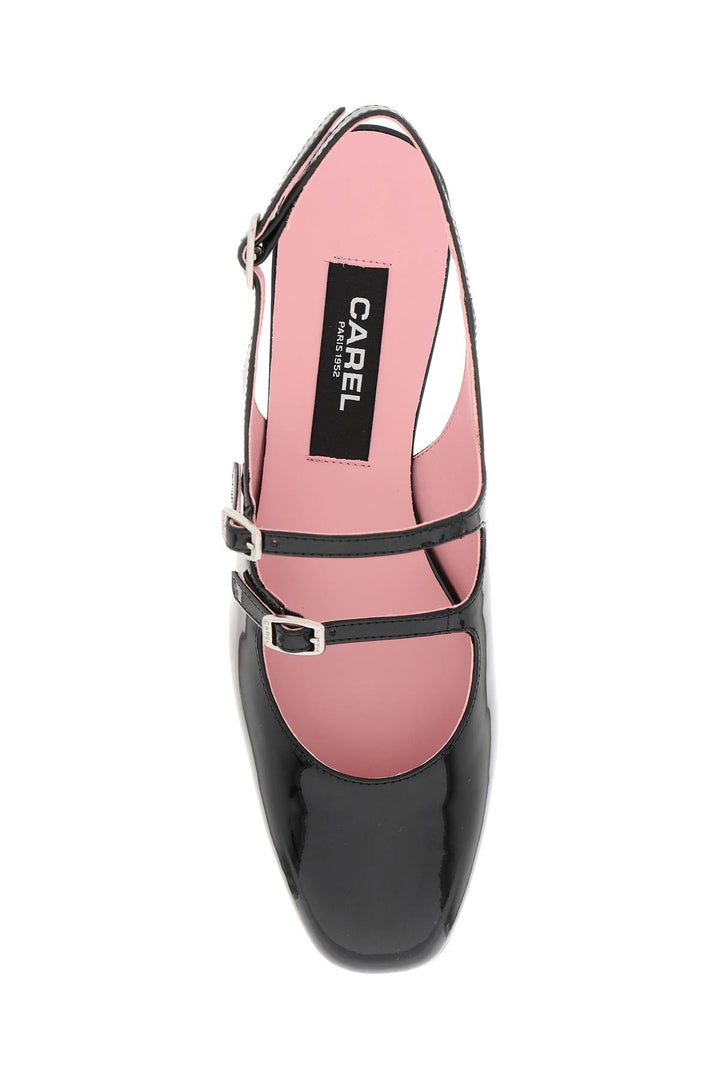 Patent Leather Pêche Slingback Mary Jane - Carel - Women