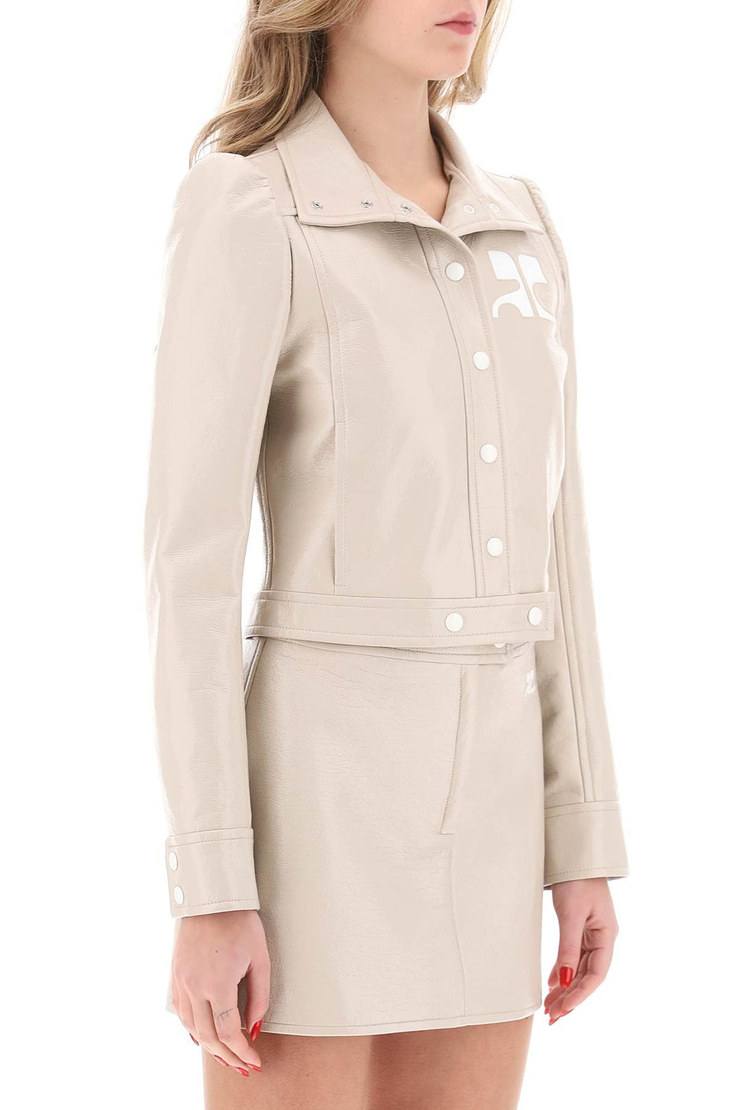 Re Edition Jacket In Coated Cotton - Courreges - Women