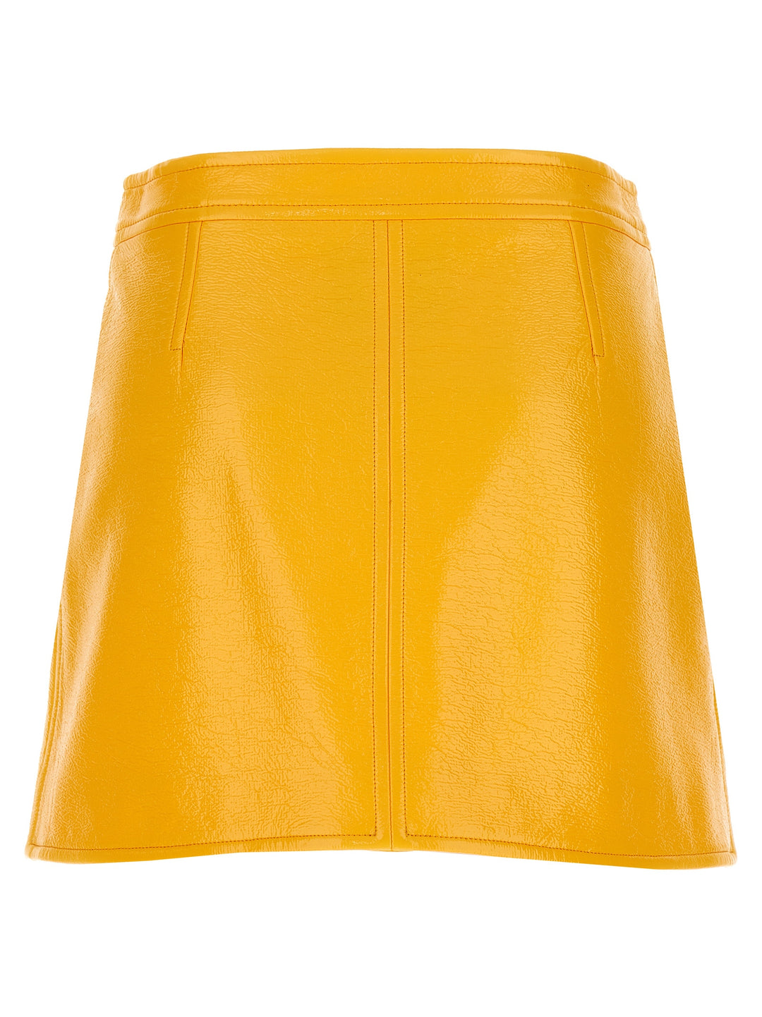 Reedition Vinyl Mini Skirts Yellow