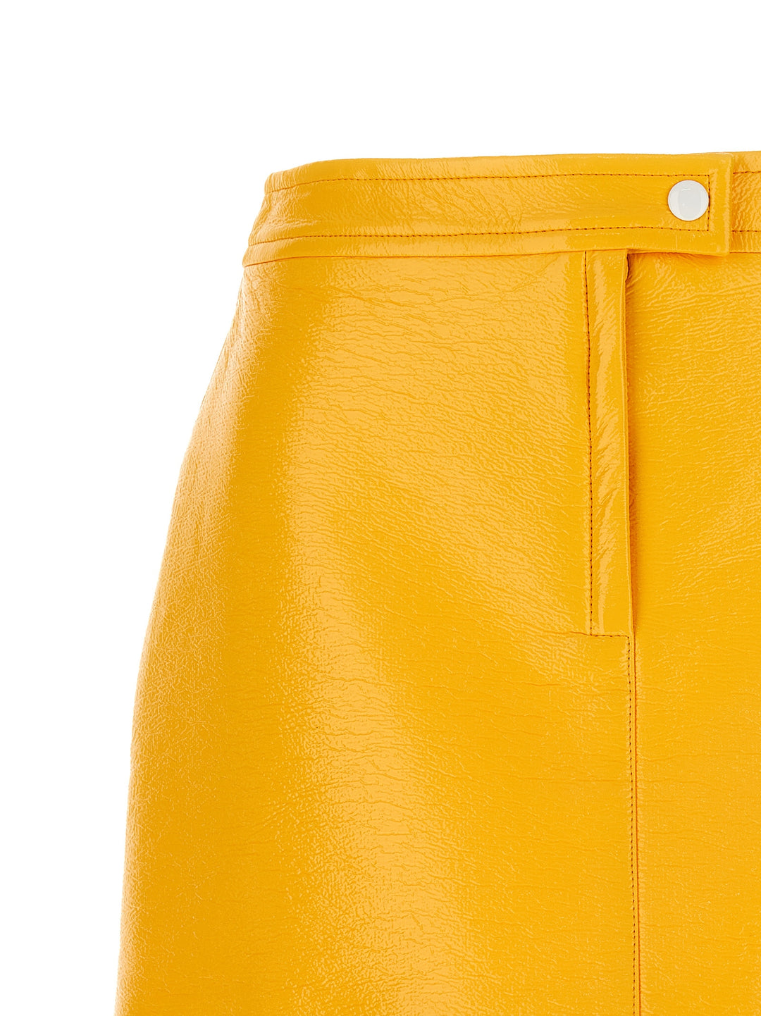 Reedition Vinyl Mini Skirts Yellow