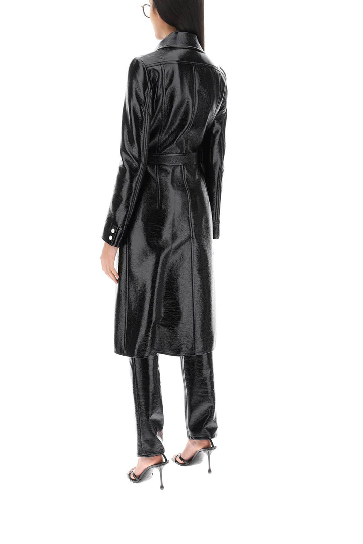 Re Edition Trench Coat In Coated Cotton - Courreges - Women